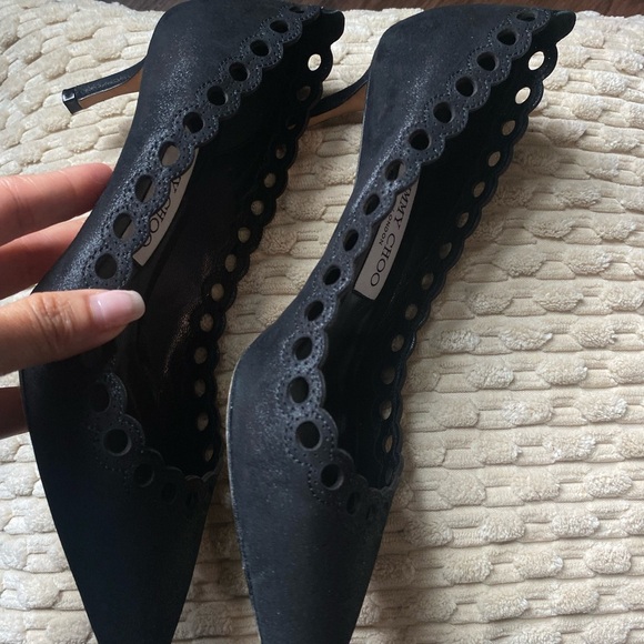 Jimmy Choo kitten heels black 36 1/2 - Picture 5 of 13